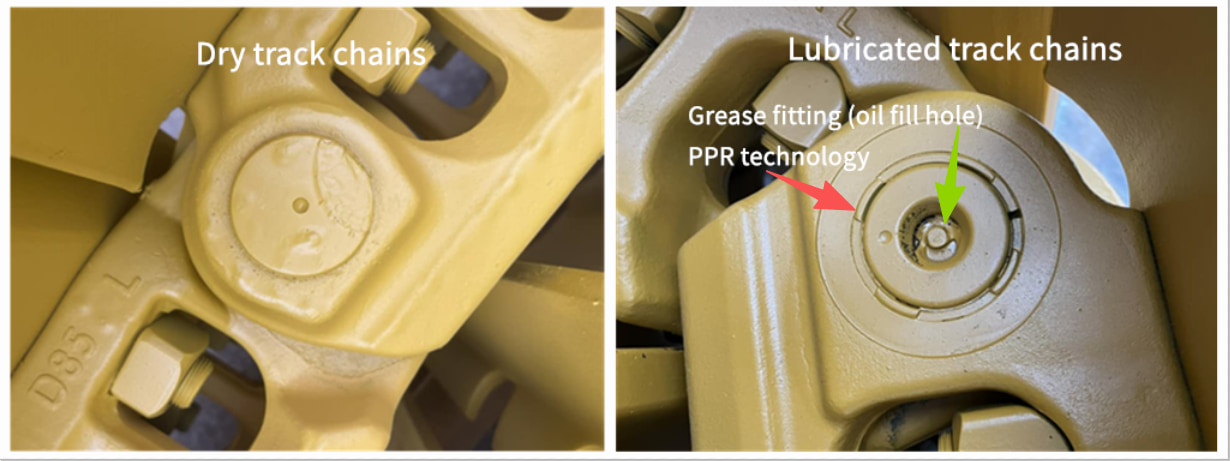 Dry chains and oil chains